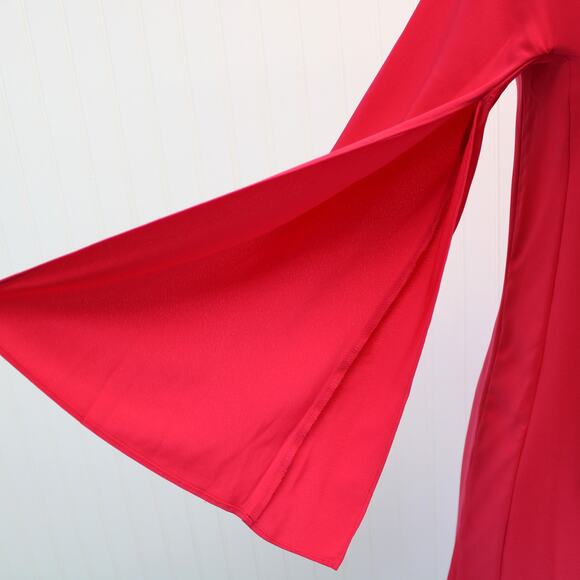 Donna Ricco Womens 6 Slit Sleeve Crepe Fuchsia Bright Pink Mini Shift Dress - Picture 7 of 10